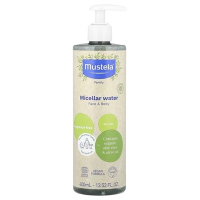 Certified Organic Micellar Cleansing Water -No-Rinse Natural Water Cleanser Foto 1 de 4