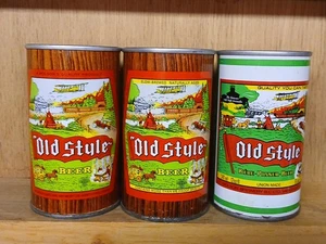3-PACK. MOLSON BREWING 12OZ. PULL TAB BEER CANS. OLD STYLE CANADA - Picture 1 of 6