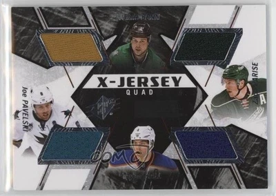 2015 SPx X-Jersey Quad Jamie Benn Zach Parise Joe Pavelski Taylor Hall #XQ-BPPH - Image 1 of 2