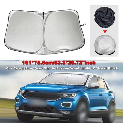 For Chevrolet Silverado 2500 Windshield Sun Shade Heat Block Shield Cover Visor - Image 1 of 4