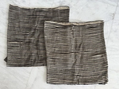 NWT Restoration Hardware RH PLEATED LINEN Pillow Cushion COVER 22x22 $99 MSRP - Image 1 of 4