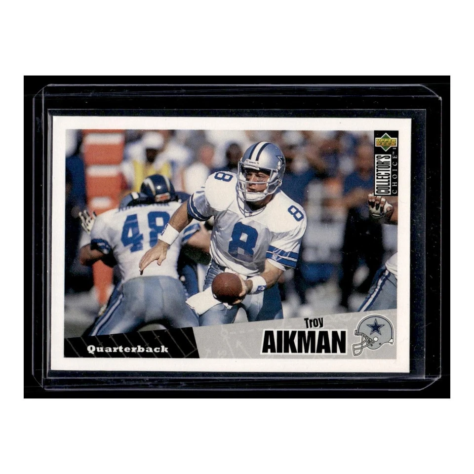 Troy Aikman 1996 Collector's Choice #295 Dallas Cowboys Football Card NM - Image 1 of 3