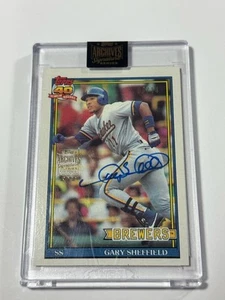 2022 Topps Archives Signature Gary Sheffield 1991 Topps /14 Auto - Bild 1 von 2
