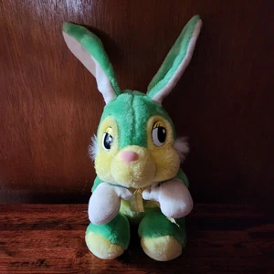 Vintage Royal Osterhase Plüsch grün Hase Stofftier Stofftier Kuscheltier - Bild 1 von 8