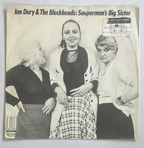 Ian Dury and the Blockheads – Superman’s Big Sister 1980 7” German Issue  VG+/G - Imagen 1 de 6