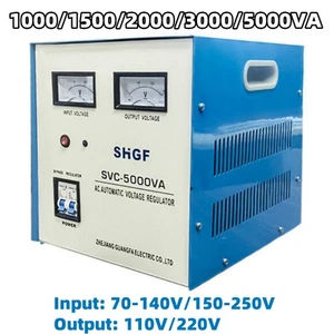 Home Automatic Voltage Stabilizer AC Regulator 70V-140V/150V-250V To 110V/220V - Picture 1 of 16