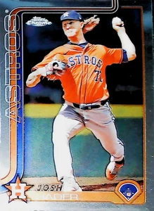 2025 TOPPS CHROME #295 JOSH HADER HOUSTON ASTROS - Picture 1 of 2