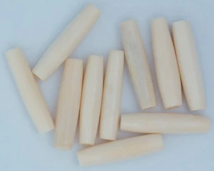 1" Color Natural Hueso de Búfalo Tubo de Pelo Cuentas para Chocker Joyería - Pack de 25 - Imagen 1 de 2