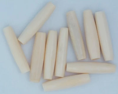 1" Color Natural Hueso de Búfalo Tubo de Pelo Cuentas para Chocker Joyería - Pack de 50 Foto 1 de 2