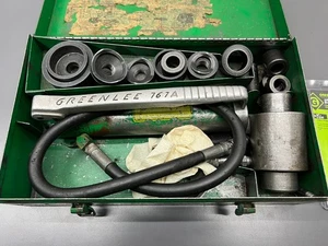 GREENLEE 7306 KNOCKOUT PUNCH DRIVER SET 767 PUMPE 746 RAM SLUG BUSTER HYDRAULISCH - Bild 1 von 6