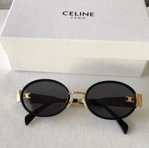 Celine Sonnenbrille schwarz und gold - Bild 1 von 10