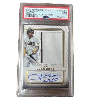2023 Topps Definitive Juan Soto Juego Usado Parche Autógrafo En Tarjeta Automático 01/30 Foto 1 de 4