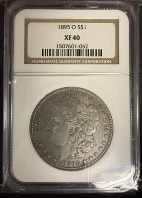 1895-O Morgan Silver Dollar, XF40,  NGC,  (10744) - Image 1 of 4