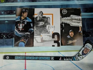 Mini palo NHL Anaheim Mighty Ducks Kariya, Getzlaf, Selanne, Gibson Bobbleheads - Imagen 1 de 4