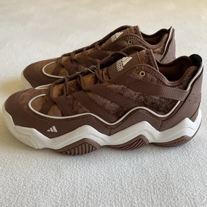 Adidas Top Ten 2010 Chándal de Terciopelo Hombres Talla 13.5 Zapatilla Marrón - Imagen 1 de 12
