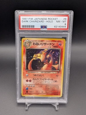 Dark Charizard Holo #6 Pokemon Graded Card PSA 8 - NM Rare Rocket Japanese  - Image 1 of 2