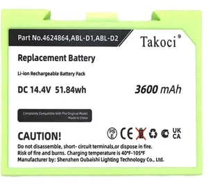 3600mAh for iRobot Roomba i7 7150 / i7+ 7550 Robot Vacuum Battery Replacement - Picture 1 of 7