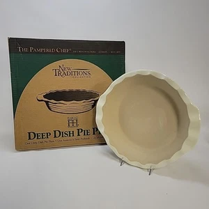 Pampered Chef Deep Dish Pizza Pie Plate #1305 - Picture 1 of 11