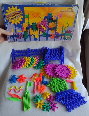Juego de construcción completo Discovery Toys Gearopolis 1991 vintage con caja y manual Foto 1 de 4