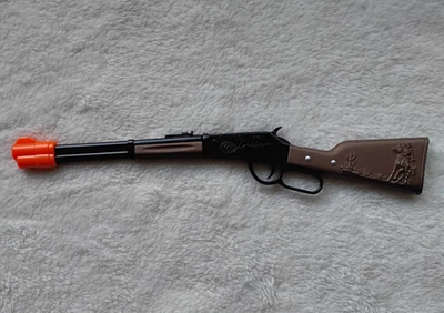 Toy  Play Cowboy Replica W Orange  Plug Action Lever 11 Inch  Toy  NWOT - Image 1 of 4