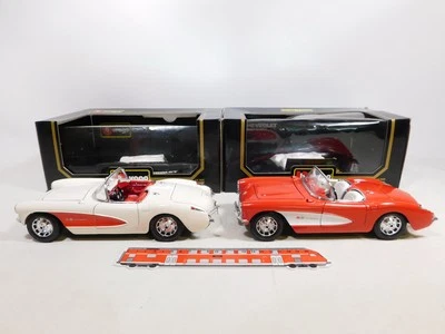 2X Bburago Modelo 1:18 Cod. 3024 Chevrolet Corvette (1957) S.G.+Box #DD488-4 - Imagen 1 de 4