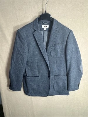 Joseph Abboud Azul Tweed Cuadros Grande 40R Codo Parche Cirujano Puños Medio Forrado Foto 1 de 4