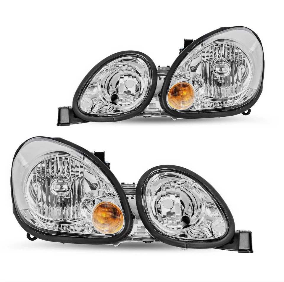 Par de faros halógenos cromados proyectores para Lexus GS300 GS400 GS430 1998-2005  Foto 1 de 1