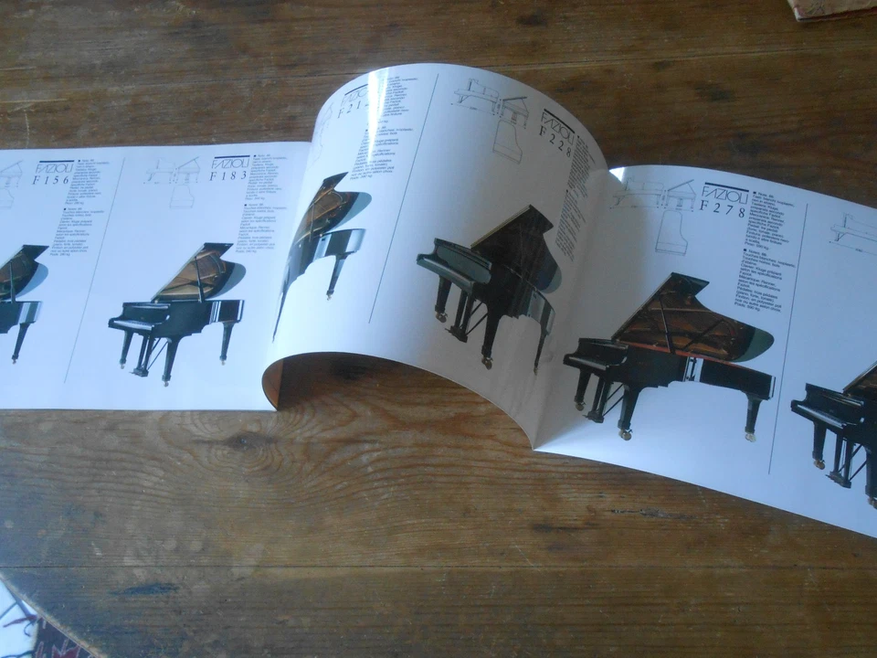 catalogue de vente pianos à queue Fazioli,no Pleyel,Steinway - Immagine 1 di 4