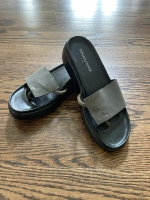 Sandalia de cuña sin cordones para mujer Donald Pliner’s Fifi gris 8M Foto 1 de 4