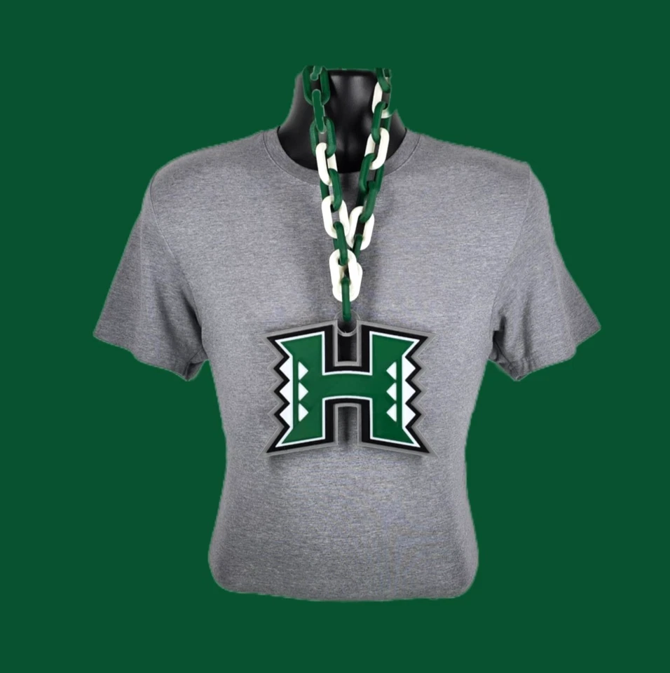 Hawaii Rainbow Warriors Fan Chain Pendant Necklace NCAA College Football Gift - Image 1 of 1