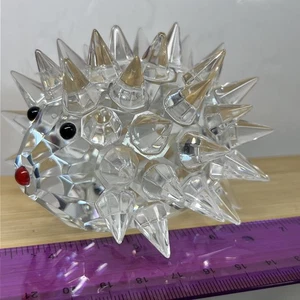 OLEG CASSINI schöne Kristall Igelschwein/ Stachelschwein Figur signiert - Bild 1 von 7