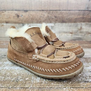 Zapatillas LL Bean Wicked Good Lodge Chukka para mujer talla 7 M marrón suela dura forradas - Imagen 1 de 10
