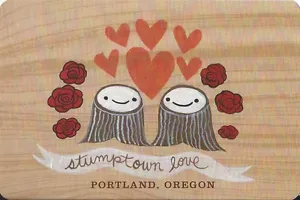 Cartolina Oregon Portland Stumptown amore umorismo fumetto novità come nuova - Foto 1 di 1