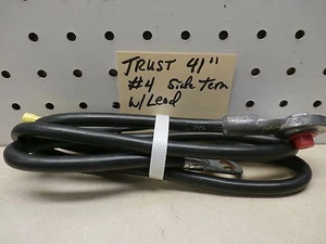 Cable de batería de terminal lateral de cobre 41" #4 con plomo, marca de confianza, envío gratuito a EE. UU. ~ - Imagen 1 de 5