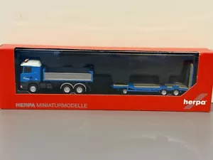 HERPA 1:87 SCANIA R TIPPER & RAMPED TRAILER - Picture 1 of 1