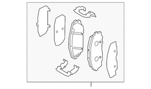 Genuine Kia Brake Pads Front 58101-A9A00 - Bild 1 von 2