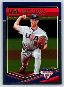 2018 Panini USA Baseball Stars & Stripes Grant Taylor Rookie Longevity RC #55 - Picture 1 of 2