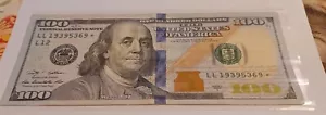 100 Dollar Bill Star Note 2009A in great condition! - 2009A Series - LL19395369 - Picture 1 of 2