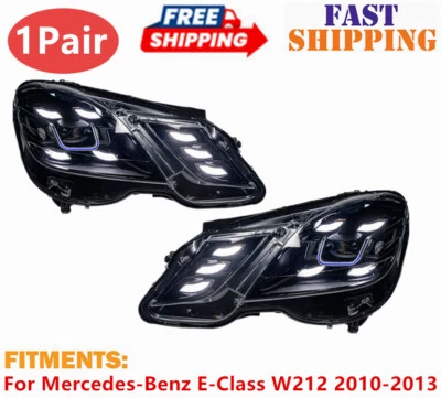 ✅Juego de faros delanteros LED DRL para Mercedes-Benz Clase E W212 2010-2013 Foto 1 de 4