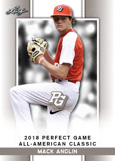 10 ct lot 2018 Mack Anglin Leaf Perfect Game Nike AA Classic Aflac Limited-Ed SP - Image 1 of 1