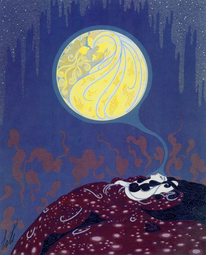 Impresión Art Deco Earth's Dream 22x30 de Erte Foto 1 de 2