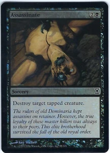 FOIL Assassinate Time Spiral Common – MTG Magic the Gathering Card - Picture 1 of 2