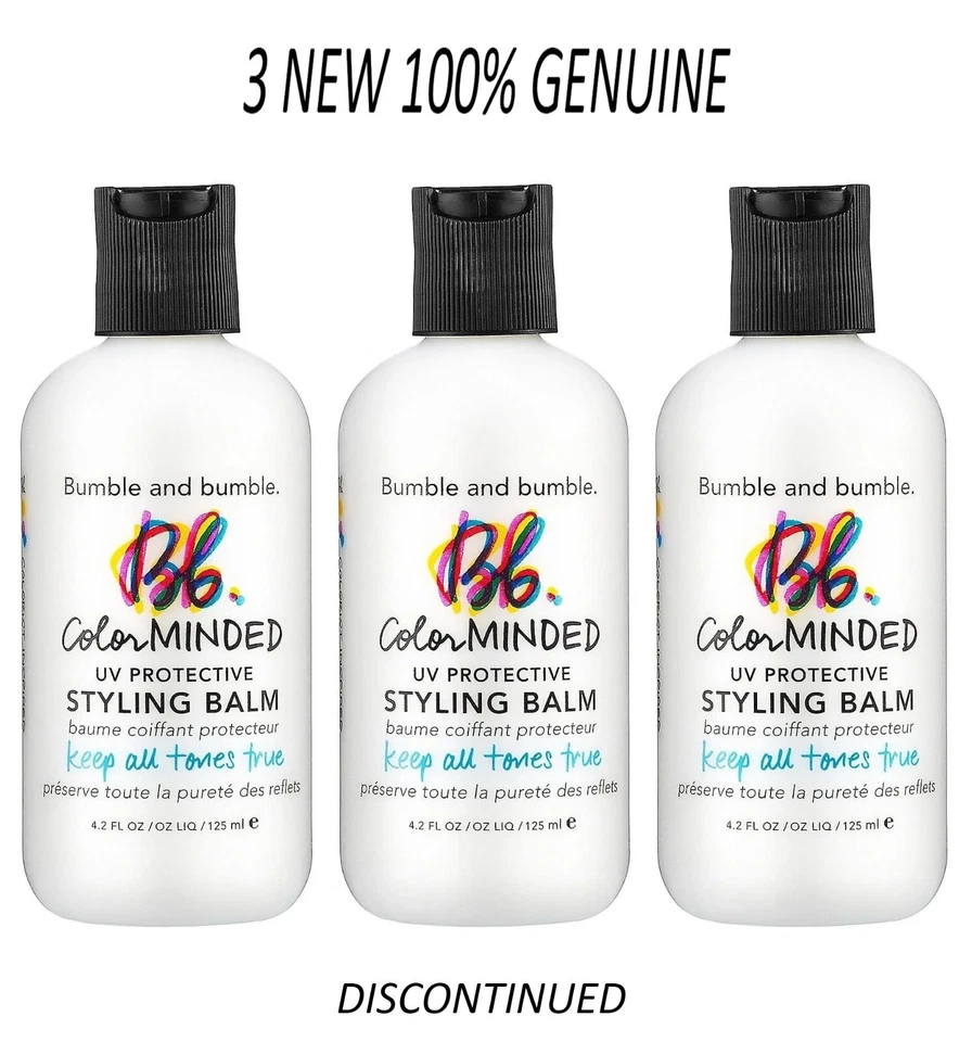 Bumble BB COLOR MINDED UV PROTECTIVE STYLING BALM (4.2 oz) - 3 NEW GENUINE - Image 1 of 1
