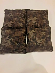 Juego de 4 bolsas Cornhole frijoles de EE. UU. Marines de EE. UU. camuflaje digital USMC Forest - Imagen 1 de 1