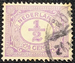 1899 NIEDERLANDE 🇳🇱 1/2 Cent Briefmarke KOSTENLOSER 2Versand mit Sendungsverfolgung! (S785) - Bild 1 von 5
