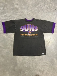Vintage 1990s Phoenix Suns Single Stitch T-Shirt Purple/Faded Black Boxy Salem - Bild 1 von 5