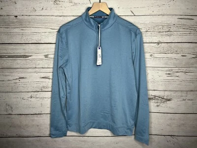 Southern Tide Mens Blue Tide To Trail 1/2 Zip Logo Pullover Sweater Sz Small NWT - Image 1 of 4