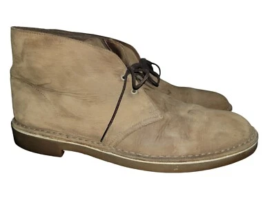 Clarks Bushacre Mens Size 13 M Boots Brown Leather Lace Up Ankle Chukka Nubuck - Image 1 of 4