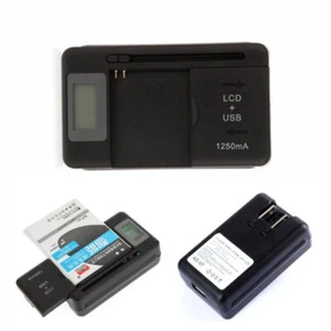 Universal Batterieladegerät mit LCD Us Stecker für Nokia BL-4C BL-5C BL-6C - Picture 1 of 10