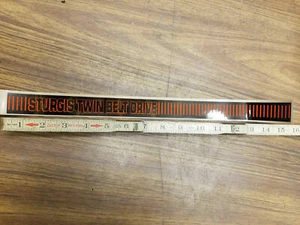 Sturgis Twin Belt Drive Chain Belt Guard Decal Harley FXSB 1980-1982 AMF Shovelh - Picture 1 of 3